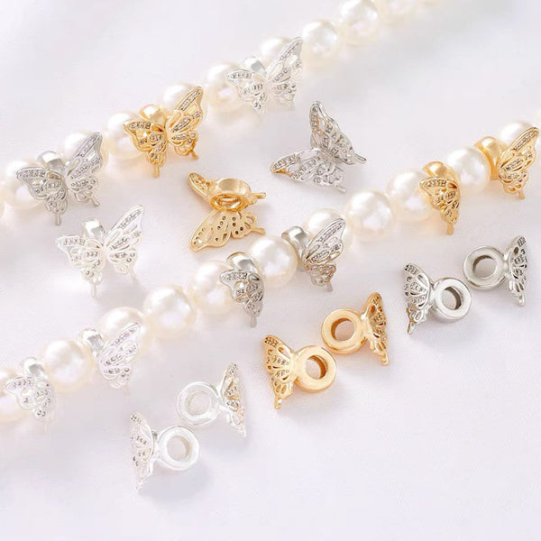 【Meojewelry】DIY butterfly shape a pair of spacer beads jewelry accessories material 5